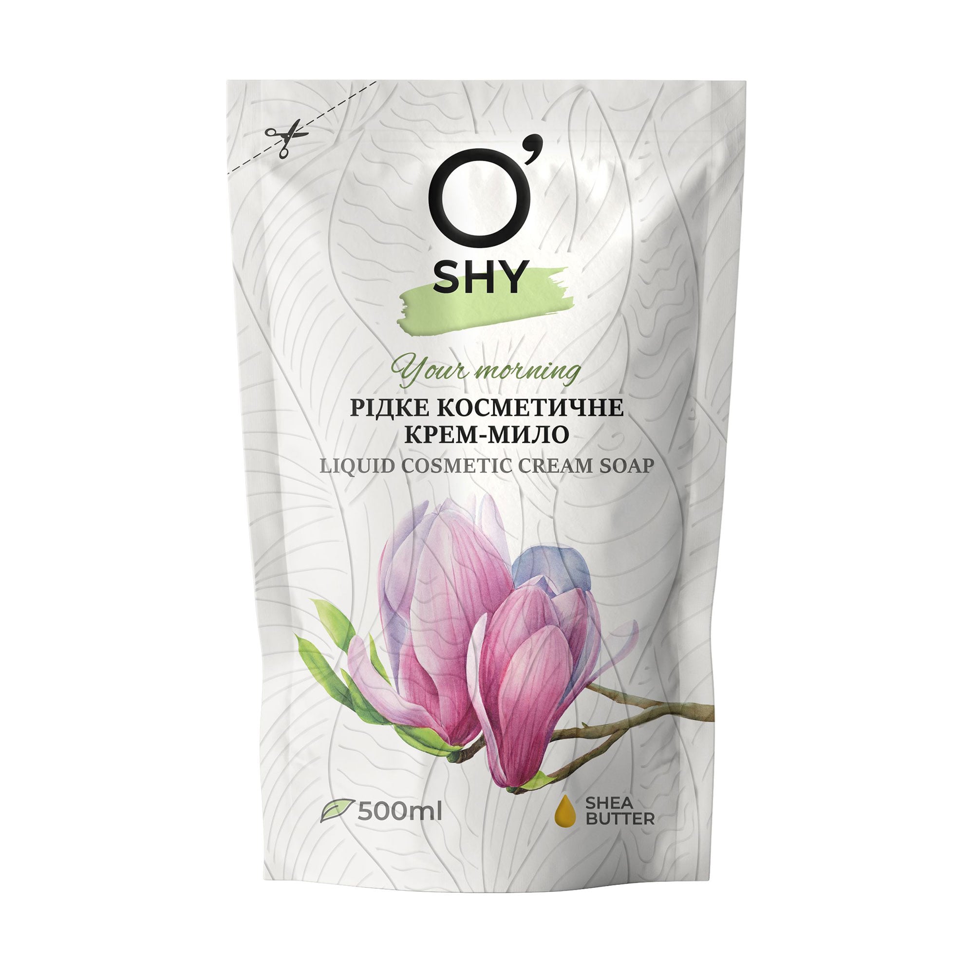Рідке косметичне крем-мило O'shy Your Morning Liquid Cosmetic Cream Soap, 500 мл (дойпак)